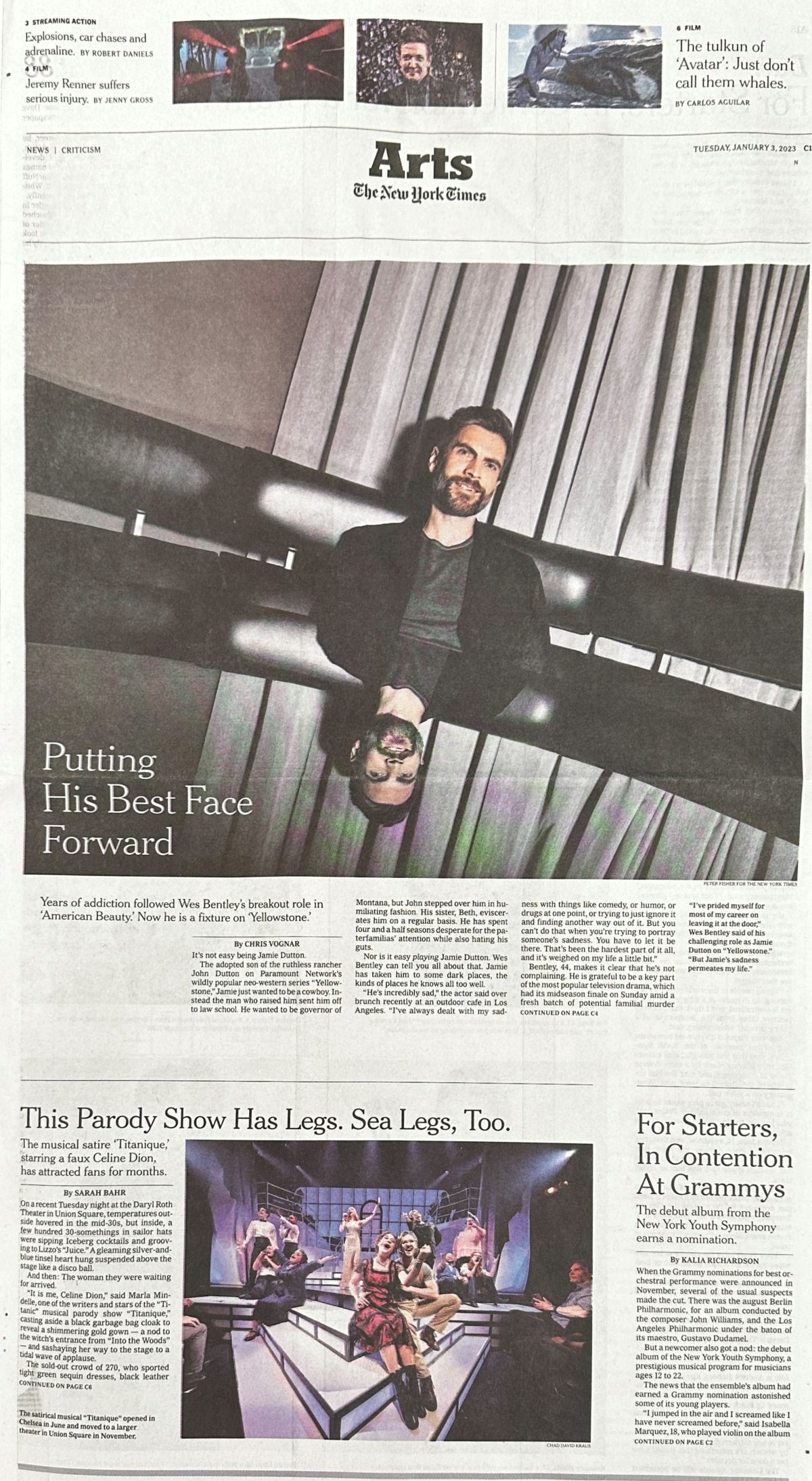 Ny Times Grammy Print Page 1